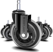 COSYLAND 5 sztuk rolek do krzeseł obrotowych – 11 mm x 22 mm do 300 kg na sprzedaż COSYLAND 5 sztuk rolek do krzeseł obrotowych – 11 mm x 22 mm do 300 kg na sprzedaż  PL
