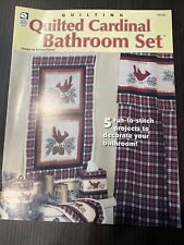 Quilted Cardinal Bathroom Set, usado comprar usado  Enviando para Brazil