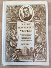Monteverdi vespers miniature for sale  TORRINGTON