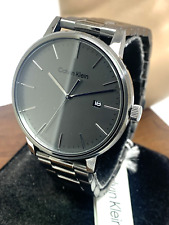 Relógio masculino Calvin Klein 25200054 mostrador cinza quartzo aço inoxidável 43mm comprar usado  Enviando para Brazil