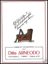 Pubblicita 1924 poltrone usato  Biella