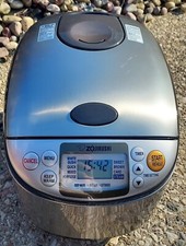 Panela e aquecedor de arroz Zojirushi NS-TSC18 Micom, 10 xícaras comprar usado  Enviando para Brazil