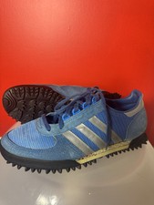 Vintage Adidas Marathon Tamanho 10 Azul Prata Samba Trimm Star comprar usado  Enviando para Brazil