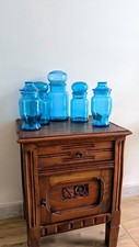 Set blue glass d'occasion  Expédié en Belgium
