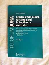Tutorium jura gesetzestexte gebraucht kaufen  Gablingen