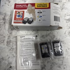 ¡NUEVO! Paquete combinado de tinta y papel color negro y CL-211XL original Canon PG-210XL nuevo en caja segunda mano  Embacar hacia Mexico