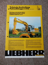 Prospekt liebherr 912 gebraucht kaufen  Erolzheim