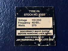 Vintage marshall stock for sale Vintage marshall stock for sale  Studio City