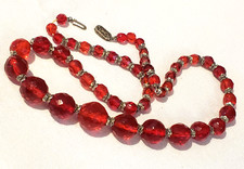 Lovely necklace red for sale  Skowhegan