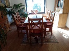 Tisch stühle massivholz gebraucht kaufen  Moers