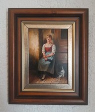 Riginal ölgemälde frau gebraucht kaufen  Mannheim