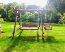 Massiv gartenschaukel fichtenh gebraucht kaufen  Belm