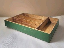 Organizador de cozinha/gaveta de utensílios de madeira verde vintage francês Country-cc comprar usado Organizador de cozinha/gaveta de utensílios de madeira verde vintage francês Country-cc comprar usado  Enviando para Brazil