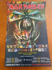 Pôster raro Iron Maiden 2010 oficial final norte-americana Frontier World Tour comprar usado  Enviando para Brazil