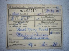 307 alter fahrschein gebraucht kaufen  Deutschland