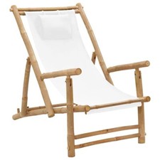 Liegestuhl bambus canvas gebraucht kaufen  Schermbeck