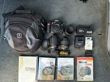 Lente Nikon D7000 com 2 18-55, 55-200 VR, 2 BATS, CHGR, DVDs + MAIS SC 9000 comprar usado  Enviando para Brazil