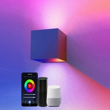 Inteligentna lampa ścienna SNADER, Smart LED RGB 6W, czarna, używany na sprzedaż  PL