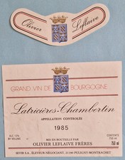 étiquette latricières chambe d'occasion étiquette latricières chambe d'occasion  Dijon