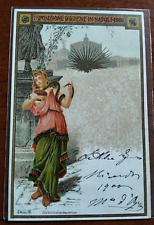 1900 napoli cartolina usato  Roma