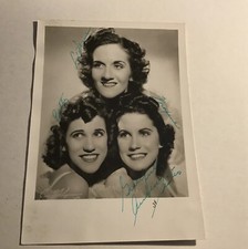 Andrews sisters signed for sale  Pottstown