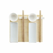 Zestaw do Sushi DKD Home Decor Bambus Kamionka Biały Naturalny Orientalny 28, na sprzedaż  Wysyłka do Poland