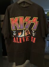 Camiseta KISS Alive II Concert lançada 10-14-77 preta GG, usado comprar usado  Enviando para Brazil