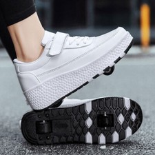 Patins de patins moda infantil sapatos de patinação meninas meninos jovens esporte 2 rodas tênis comprar usado  Enviando para Brazil