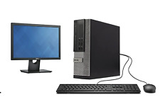 Fcs Pacote De Computador Dell Core i3 8GB 128 Ssd 1TB 19" Monitor Teclado E Mouse comprar usado  Enviando para Brazil