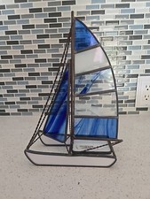 Stained glass blue for sale  Santa Maria