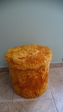 Vintage pouf orange d'occasion  Saultain