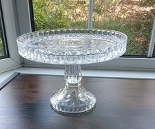 Vintage glass pedestal for sale  BIRMINGHAM