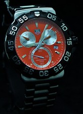 Tag Heuer Formula 1 cronógrafo Prof Ref.CAH1113 mostrador laranja data relógio suíço comprar usado Tag Heuer Formula 1 cronógrafo Prof Ref.CAH1113 mostrador laranja data relógio suíço comprar usado  Enviando para Brazil
