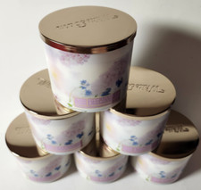QTY 6x Minor Damage Bath Body Works PINK LILAC VANILLA Candle White Barn 3-Wick, używany na sprzedaż  Wysyłka do Poland