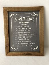 Recipe love sign for sale  Watertown