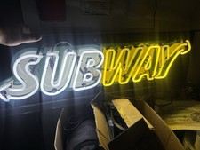 Neon subway sign for sale  Buffalo