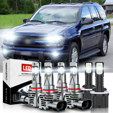 Para Chevy Trailblazer 2002-2005 LED Delantero Alto y Bajo + 880 faros antiniebla, usado comprar usado  Enviando para Brazil