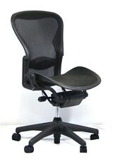 Herman Miller Aeron Malha Cadeira Mesa Escritório Sem Braços Tamanho B básico com Lombar comprar usado  Enviando para Brazil