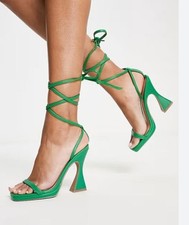 Sandálias plataforma STEVE MADDEN Lafayette envoltório no tornozelo verde Reino Unido 3 (F896) comprar usado  Enviando para Brazil