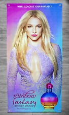 Britney Spears "Rainbow Fantasy" Banner de Vinil (100 x 50) Perfume Promocional Fragrância comprar usado  Enviando para Brazil