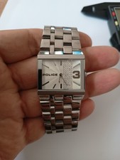 Relógio Police Feminino PL-10501B Glamour Mostrador Quadrado Pulseira de Aço comprar usado  Enviando para Brazil