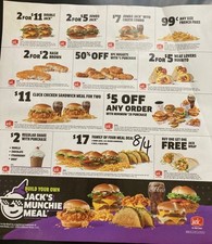 Jack box coupons for sale  Chino Hills