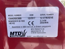 Mtd mini rider for sale  NEWARK
