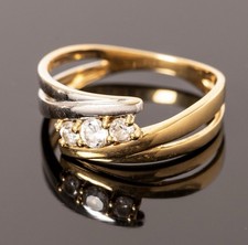 Bague carats diamant d'occasion  Valenciennes