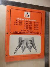 Cabeças de milho de perfil baixo manual do operador da década de 1970 modelo FL-1634 BIS comprar usado  Enviando para Brazil