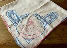 Vintage linen hand for sale  UK