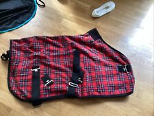 Tartan fleece rug for sale  LUTON