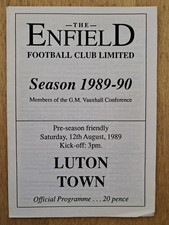 Enfield luton 12.8.89 for sale  SOUTHAMPTON
