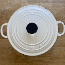 Creuset 22cm cream for sale  CRAWLEY