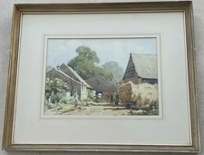 Aquarela Wilfred Moody Fryer RI RSMA (1891-1968) “A Surrey Farm” comprar usado Aquarela Wilfred Moody Fryer RI RSMA (1891-1968) “A Surrey Farm” comprar usado  Enviando para Brazil